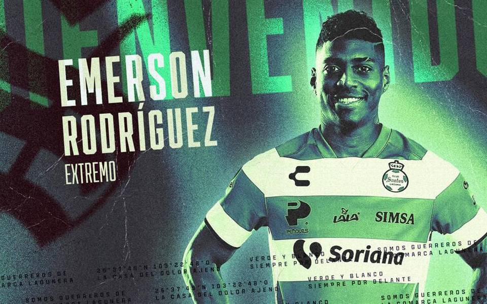 Ahora sí es oficial! Emerson Rodríguez es anunciado como nuevo jugador de Santos  Laguna - El Sol de la Laguna | Noticias Locales, Policiacas, sobre México,  Coahuila y el Mundo