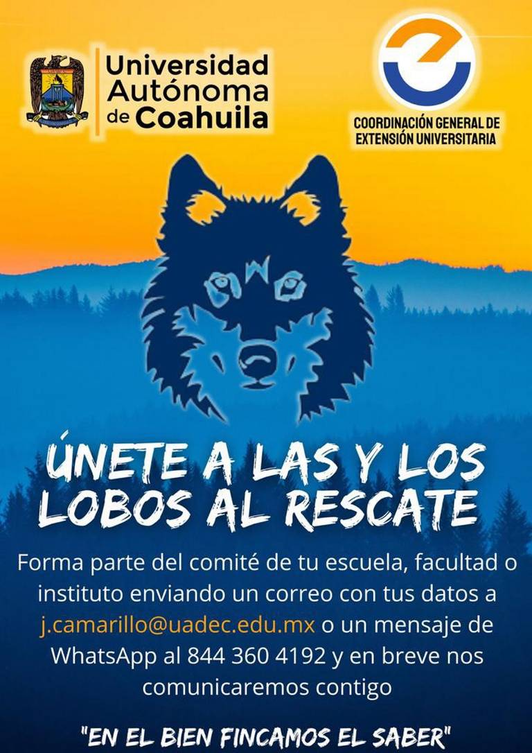 Forma parte de los Lobos al rescate de la UAdeC - El Sol de la Laguna |  Noticias Locales, Policiacas, sobre México, Coahuila y el Mundo